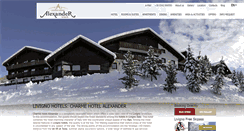 Desktop Screenshot of hotelalexanderlivigno.com