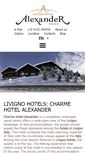 Mobile Screenshot of hotelalexanderlivigno.com